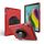 Per Galaxy Tab S6 10.5 T860 / T865 / T867 2019 PC con rotazione di 360 gradi + custodia protettiva in silicone con supporto e cinturino (rosso) Per Galaxy Tab S6 10.5 T860 / T865 / T867 2019 PC con rotazione di 360 gradi + custodia protettiva in silicone con supporto e cinturino (rosso)