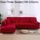 Divano All-inclusive Set universale Copridivano completo Aggiungi un pezzo di federa, dimensioni: tre posti (190-230 cm) (rosso) Divano All-inclusive Set universale Copridivano completo Aggiungi un pezzo di federa, dimensioni: tre posti (190-230 cm) (rosso)