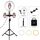 Staffe per doppio telefono PULUZ Supporto orizzontale + Supporto per treppiede da 1,1 m + Kit di trasmissione dal vivo con luce video per vlogging a LED da 26 cm da 10,2 pollici (nero) Staffe per doppio telefono PULUZ Supporto orizzontale + Supporto per treppiede da 1,1 m + Kit di trasmissione dal vivo con luce video per vlogging a LED da 26 cm da 10,2 pollici (nero)