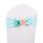 Sedia da sposa Cover Sash Tessuto Satin Tessuto A Bow Tie Nastro Band Decoration Hotel Matrimonio Party Ceremony Forniture per banchetti (blu)