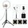 PULUZ 11,8 pollici 30 cm Luce + 1,65 m Supporto treppiede Superficie curva USB 3 modalità Dimmerabile Doppia temperatura colore LED Anello Vlogging Luce video Kit trasmissione live con morsetto telefono (nero) PULUZ 11,8 pollici 30 cm Luce + 1,65 m Supporto treppiede Superficie curva USB 3 modalità Dimmerabile Doppia temperatura colore LED Anello Vlogging Luce video Kit trasmissione live con morsetto telefono (nero)