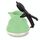 Teiera del caffè in silicone pieghevole della cucina (verde)