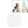 Allarme portachiavi antifurto a distanza Bluetooth portatile mini quadrato antifurto intelligente (bianco) Allarme portachiavi antifurto a distanza Bluetooth portatile mini quadrato antifurto intelligente (bianco)
