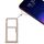 Per Meizu M6T Vassoio scheda SIM + Vassoio scheda SIM / Micro SD (oro)