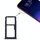 Per Meizu M6T Vassoio scheda SIM + Vassoio scheda SIM / Micro SD (blu)
