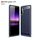 Custodia in TPU in fibra di carbonio con trama spazzolata per Sony Xperia 10 II (blu navy) Custodia in TPU in fibra di carbonio con trama spazzolata per Sony Xperia 10 II (blu navy)