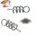50 PCS Accessori Luya Spilla a molla per esche morbide con perno di bloccaggio, dimensioni: 3,5 cm