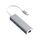 Adattatore convertitore da USB-C / Type-C a Gigabit Ethernet RJ45 e 3 x USB 3.0 HUB, computer tablet esterno universale (grigio)