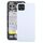 Cover posteriore della batteria con copriobiettivo della fotocamera per Google Pixel 4 (bianco)