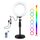 Pulluz 6.2 pollice 16cm RGBW Light + Base rotonda Porta desktop Desktop USB Dimmable Ring LED Vlogging Photography Video Lights With Freddo Shoo Shoe Treppiede Testa e Telecomando (Nero) Pulluz 6.2 pollice 16cm RGBW Light + Base rotonda Porta desktop Desktop USB Dimmable Ring LED Vlogging Photography Video Lights With Freddo Shoo Shoe Treppiede Testa e Telecomando (Nero)