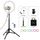 PULUZ 11,8 pollici 30 cm RGBW Light + 1.65M Superficie curva Superficie RGBW Dimmable LED Ring Selfie Vlogging Light Light Kit di trasmissione in diretta con scarpa a freddo Adattatore e telefono Morsetto e telecomando (nero) PULUZ 11,8 pollici 30 cm RGBW Light + 1.65M Superficie curva Superficie RGBW Dimmable LED Ring Selfie Vlogging Light Light Kit di trasmissione in diretta con scarpa a freddo Adattatore e telefono Morsetto e telecomando (nero)