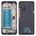 Piastra cornice cornice LCD alloggiamento anteriore per LG K40 / K12 + K12 Plus / X4 2019 X420EM X420BMW X420EMW X420HM X420 X420N (versione doppia SIM) (argento)