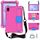 Per Galaxy Tab A 8.4 (2020) T307 Design a nido d'ape EVA + Materiale PC Guscio protettivo piatto anti caduta a quattro angoli con cinturino (RoseRed + Blue) Per Galaxy Tab A 8.4 (2020) T307 Design a nido d'ape EVA + Materiale PC Guscio protettivo piatto anti caduta a quattro angoli con cinturino (RoseRed + Blue)