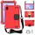 Per Galaxy Tab A 8.4 (2020) T307 Design a nido d'ape EVA + Materiale PC Guscio protettivo piatto anti caduta a quattro angoli con cinturino (rosso + nero) Per Galaxy Tab A 8.4 (2020) T307 Design a nido d'ape EVA + Materiale PC Guscio protettivo piatto anti caduta a quattro angoli con cinturino (rosso + nero)