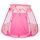 Tenda esagonale pieghevole da interni per bambini Game House (rosa)