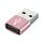 Adattatore in lega di alluminio da 3 PC USB-C / Type-C femmina a USB 2.0 maschio, supporto per ricarica e trasmissione (rosa) Adattatore in lega di alluminio da 3 PC USB-C / Type-C femmina a USB 2.0 maschio, supporto per ricarica e trasmissione (rosa)