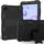 Per Samsung Galaxy Tab A 8.4 (2020) Custodia protettiva antiurto in silicone bicolore con supporto (nero)