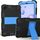Per Samsung Galaxy Tab A 8.4 (2020) Custodia protettiva antiurto in silicone bicolore con supporto (nero + blu) Per Samsung Galaxy Tab A 8.4 (2020) Custodia protettiva antiurto in silicone bicolore con supporto (nero + blu)
