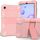 Per Samsung Galaxy Tab A 8.4 (2020) Custodia protettiva antiurto in silicone bicolore con supporto (oro rosa) Per Samsung Galaxy Tab A 8.4 (2020) Custodia protettiva antiurto in silicone bicolore con supporto (oro rosa)