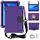 Per Huawei MediaPad T5 10.1 Design a nido d'ape EVA + Materiale PC Guscio protettivo piatto anti caduta a quattro angoli con cinturino (viola + nero) Per Huawei MediaPad T5 10.1 Design a nido d'ape EVA + Materiale PC Guscio protettivo piatto anti caduta a quattro angoli con cinturino (viola + nero)