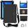 Per Huawei Media M5 Lite 8.4 / M6 8.4 Design a nido d'ape EVA + Materiale PC Guscio protettivo piatto anti caduta a quattro angoli con cinturino (nero + nero) Per Huawei Media M5 Lite 8.4 / M6 8.4 Design a nido d'ape EVA + Materiale PC Guscio protettivo piatto anti caduta a quattro angoli con cinturino (nero + nero)