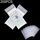 200 PCS Sacchetto autoadesivo CPE traslucido smerigliato Sacchetto di imballaggio con chiusura lampo, dimensioni: 7x12 + 2 cm