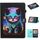 Per Kindle Fire HD8 2015/2016/2018 Custodia in pelle a ribaltamento orizzontale con cuciture colorate con supporto e slot per schede e funzione di sospensione / sveglia (gatto notturno) Per Kindle Fire HD8 2015/2016/2018 Custodia in pelle a ribaltamento orizzontale con cuciture colorate con supporto e slot per schede e funzione di sospensione / sveglia (gatto notturno)