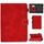Per tablet PC da 8 pollici Custodia universale in pelle di vacchetta con struttura a ribaltamento orizzontale con supporto, slot per schede e slot per penna (rosso) Per tablet PC da 8 pollici Custodia universale in pelle di vacchetta con struttura a ribaltamento orizzontale con supporto, slot per schede e slot per penna (rosso)