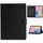 Per Samsung Galaxy Tab A 10.1 2019 T510 / T515 Custodia in pelle a vibrazione orizzontale in tinta unita con slot per schede e supporto (nero)