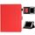 Per custodia in pelle a vibrazione orizzontale universale in tinta unita da 7 pollici con slot per schede e supporto e slot per penna (rosso) Per custodia in pelle a vibrazione orizzontale universale in tinta unita da 7 pollici con slot per schede e supporto e slot per penna (rosso)
