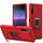 Per Sony Xperia L4 Custodia protettiva in fibra di carbonio con supporto per anello rotante a 360 gradi (rosso) Per Sony Xperia L4 Custodia protettiva in fibra di carbonio con supporto per anello rotante a 360 gradi (rosso)