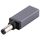 Connettore adattatore maschio PD 18,5 V-20 V 5,5 x 2,1 mm (grigio argento)