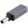 Connettore adattatore maschio PD 18,5 V-20 V 5,5 x 1,0 mm (grigio argento)