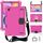 Per Samsung Galaxy Tab S6 Lite P610 Honeycomb Eva + Custodia per shock PC con cinturino (Rosered + Black) Per Samsung Galaxy Tab S6 Lite P610 Honeycomb Eva + Custodia per shock PC con cinturino (Rosered + Black)