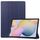 Per Samsung Galaxy Tab S8 + / TAB S8 PLUS / TAB S7 FE / scheda S7 + Custer Texture Smart PU Custodia in pelle PU con funzione Sleep / Wake-up e supporto a 3 volte (blu scuro)