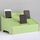 Espositore da tavolo con supporto per pellicola in legno multicella per cellulare, 30 griglie, dimensioni: 31,5x23,5x18,5 cm (verde)