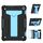 Per Amazon Kindle Fire HD 8 2020 / Fire 8 Plus Staffa a forma di T Contrasto Colore antiurto PC + Custodia protettiva per tablet in silicone (nero + blu) Per Amazon Kindle Fire HD 8 2020 / Fire 8 Plus Staffa a forma di T Contrasto Colore antiurto PC + Custodia protettiva per tablet in silicone (nero + blu)