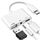 Adattatore OTG USB-C 3 in 1 con jack per cuffie da 3,5 mm, compatibile per iPad Pro e telefono con jack di tipo C. Adattatore OTG USB-C 3 in 1 con jack per cuffie da 3,5 mm, compatibile per iPad Pro e telefono con jack di tipo C.