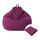 Lazy Sofa Bean Bag Chair Fodera in tessuto, dimensioni: 80x90cm (viola)