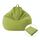 Lazy Sofa Bean Bag Chair Fodera in tessuto, dimensioni: 80x90cm (verde)