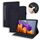 Per Samsung Galaxy Tab S8 + / Tab Tab S8 Plus / Tab S7 FE / TAB S7 + Struttura del vitello Struttura in pelle orizzontale in rilievo in pelle orizzontale con supporto e carte e fotogrammi fotografici (nero) Per Samsung Galaxy Tab S8 + / Tab Tab S8 Plus / Tab S7 FE / TAB S7 + Struttura del vitello Struttura in pelle orizzontale in rilievo in pelle orizzontale con supporto e carte e fotogrammi fotografici (nero)