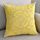Fodera per cuscino con ricamo in cordoncino di cotone senza anima, dimensioni: 50x50 cm (giallo) Fodera per cuscino con ricamo in cordoncino di cotone senza anima, dimensioni: 50x50 cm (giallo)