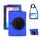 Per Samsung Galaxy Tab Active Pro T540 / T545 / Tab Active4 Pro Custodia protettiva in silicone colorato antiurto + PC con supporto e cinturino per impugnatura (blu) Per Samsung Galaxy Tab Active Pro T540 / T545 / Tab Active4 Pro Custodia protettiva in silicone colorato antiurto + PC con supporto e cinturino per impugnatura (blu)