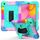 Per Samsung Galaxy Tab A 10.1 (2019) T510 / T515 Custodia combinata antiurto PC + silicone con supporto e tracolla e tracolla (colorata + verde menta) Per Samsung Galaxy Tab A 10.1 (2019) T510 / T515 Custodia combinata antiurto PC + silicone con supporto e tracolla e tracolla (colorata + verde menta)