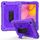 Per Samsung Galaxy Tab A 10.1 (2019) T510 / T515 Custodia combinata antiurto PC + silicone con supporto e tracolla e tracolla (viola + viola) Per Samsung Galaxy Tab A 10.1 (2019) T510 / T515 Custodia combinata antiurto PC + silicone con supporto e tracolla e tracolla (viola + viola)
