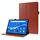 Per Lenovo Tab M10 Custodia in pelle a ribaltamento orizzontale con struttura a cavallo pazzo con supporto pieghevole a 2 e slot per scheda (marrone) Per Lenovo Tab M10 Custodia in pelle a ribaltamento orizzontale con struttura a cavallo pazzo con supporto pieghevole a 2 e slot per scheda (marrone)