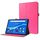 Per Lenovo Tab M10 10.1 Custodia in pelle PU pieghevole a 2 pieghe per affari con slot per schede e supporto (rosa rossa) Per Lenovo Tab M10 10.1 Custodia in pelle PU pieghevole a 2 pieghe per affari con slot per schede e supporto (rosa rossa)