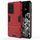 Per Samsung Galaxy S21 Ultra 5G Antiurto antiurto + custodia protettiva TPU con supporto nascosto (rosso) Per Samsung Galaxy S21 Ultra 5G Antiurto antiurto + custodia protettiva TPU con supporto nascosto (rosso)