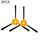 3 PCS Spazzatrice Accessori per robot Spazzola laterale per Cobos Magic Card CEN360 / Magic Card S.