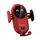 Caricatore wireless per auto a infrarossi smart S11, colore: rosso (con la staffa della ventosa)
